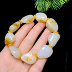 和田玉洒金皮籽料手串（27.1g）