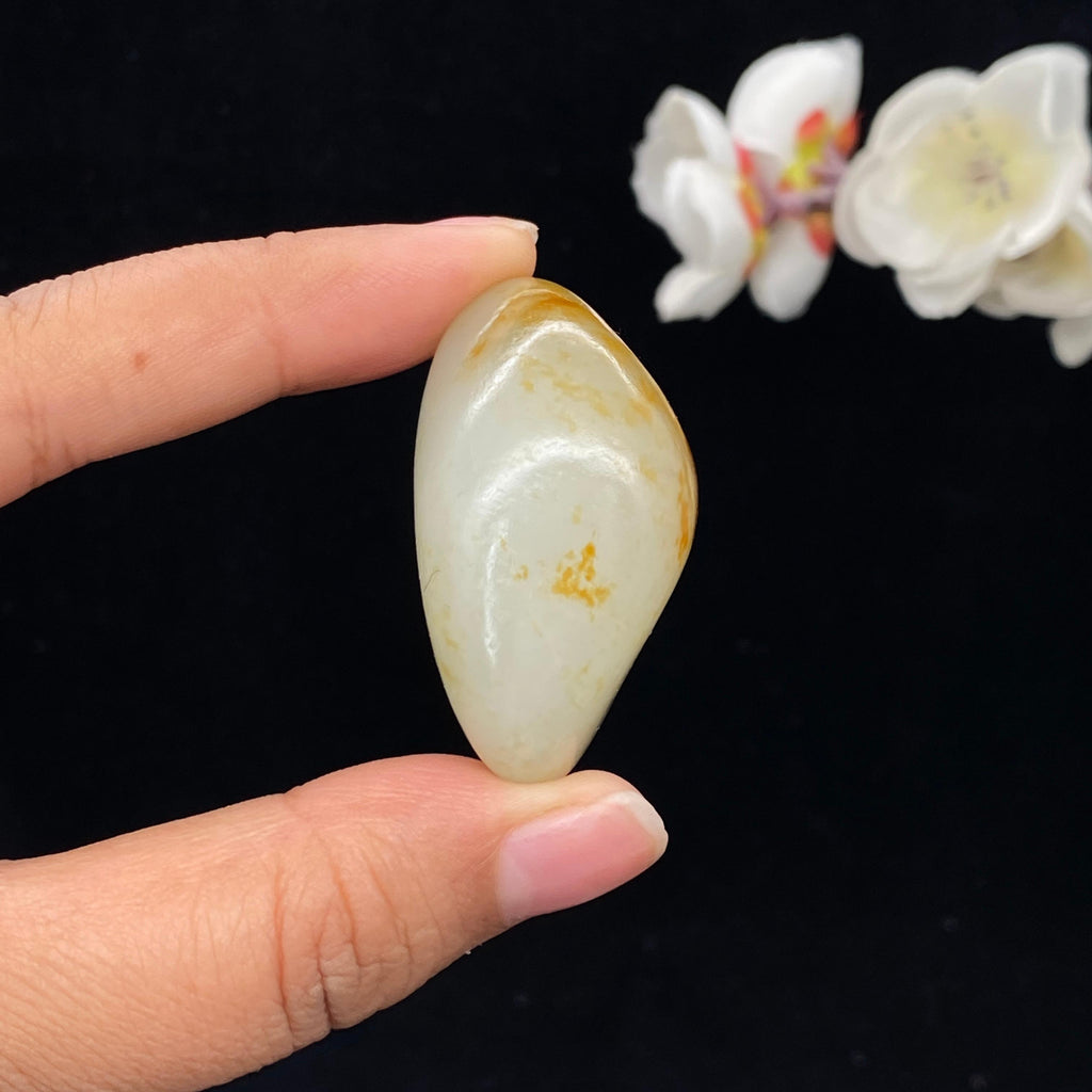 和田玉黄皮籽料挂件（43.5g）