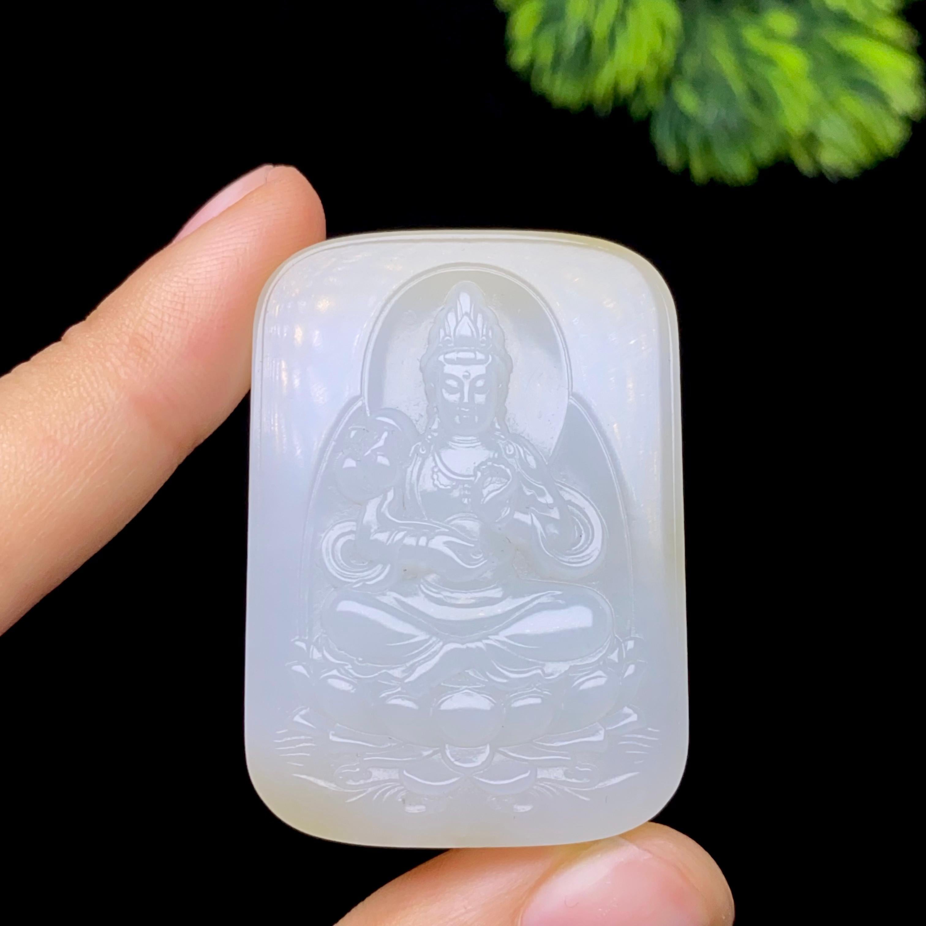 和田玉糖白观音（29.2g）