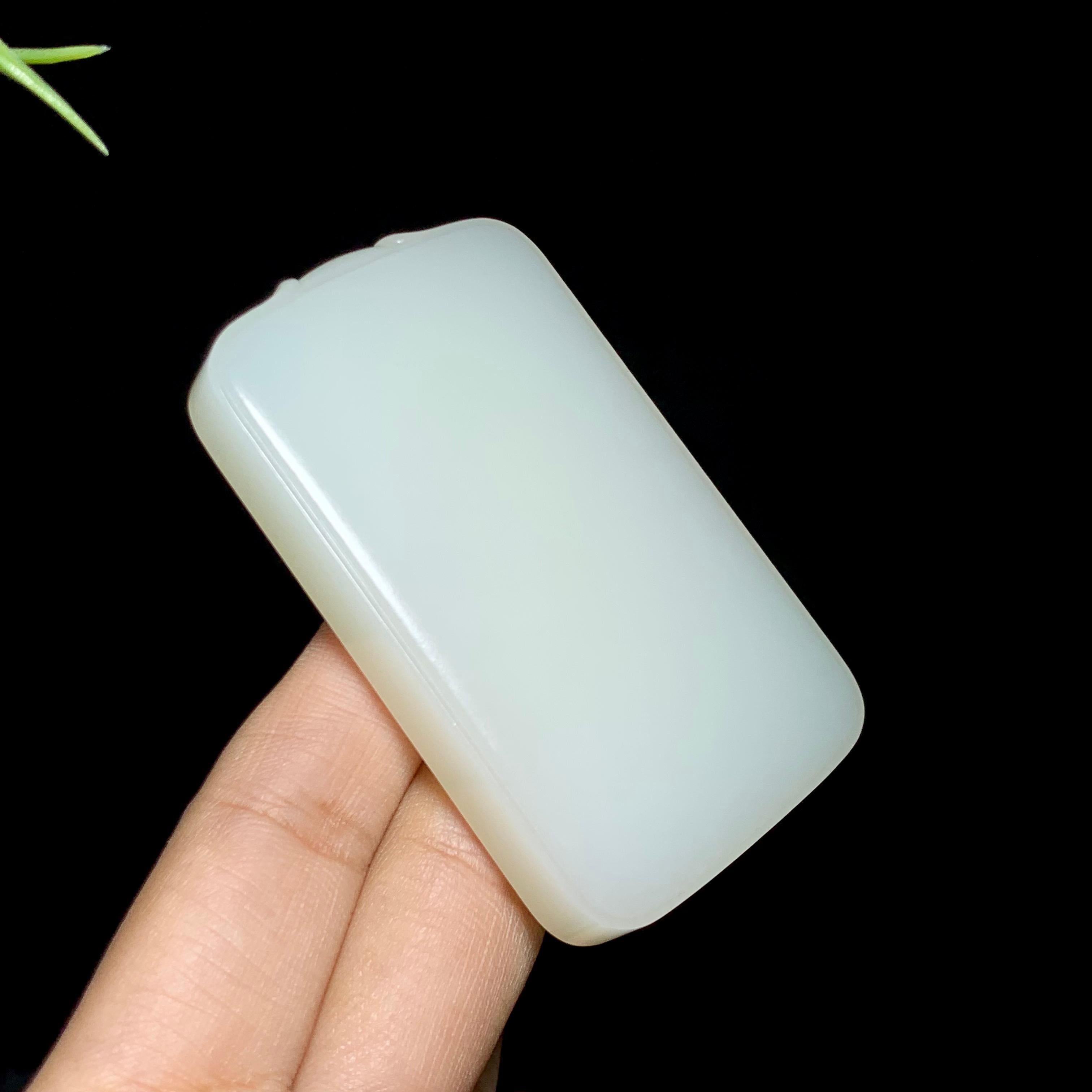 和田山料白玉平安无事牌（79.2g）