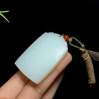 和田白玉平安无事牌（35.6g）