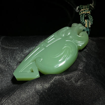 和田玉碧玉粉绿守护（28.0g）