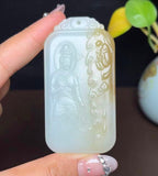 新疆和田玉且末糖白站观音（60.3g）