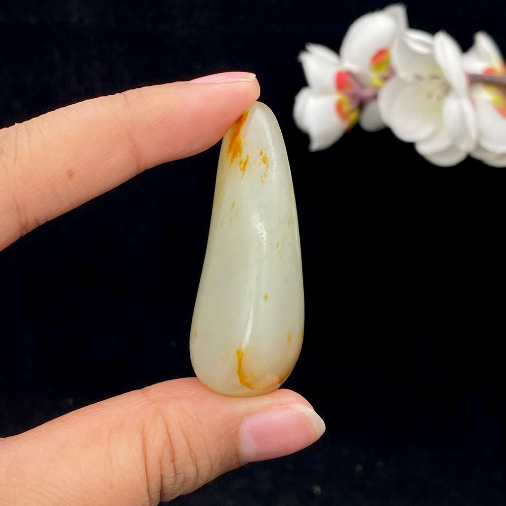 和田玉洒金皮籽料挂件（34g）