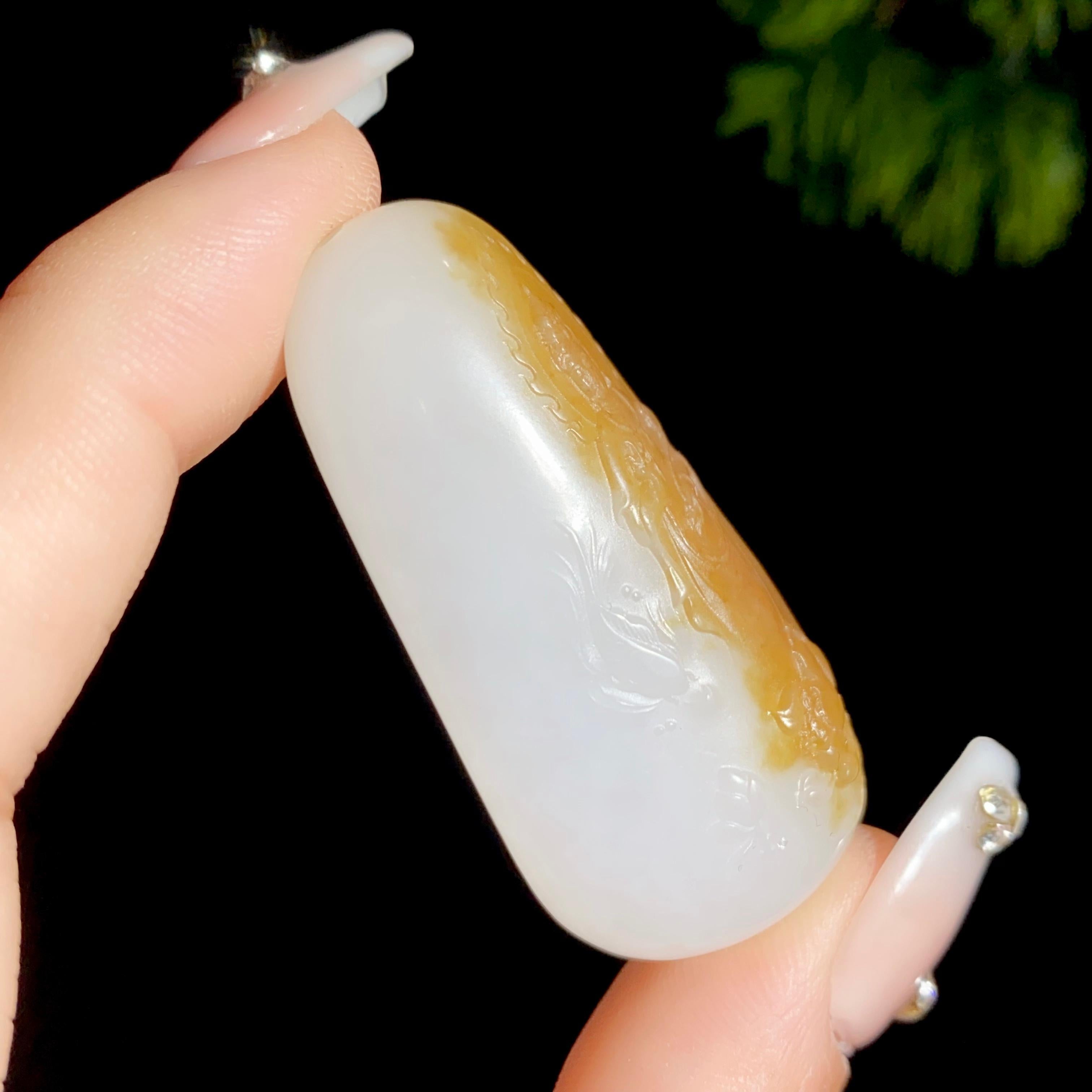 和田玉糖白观音（24.6g）