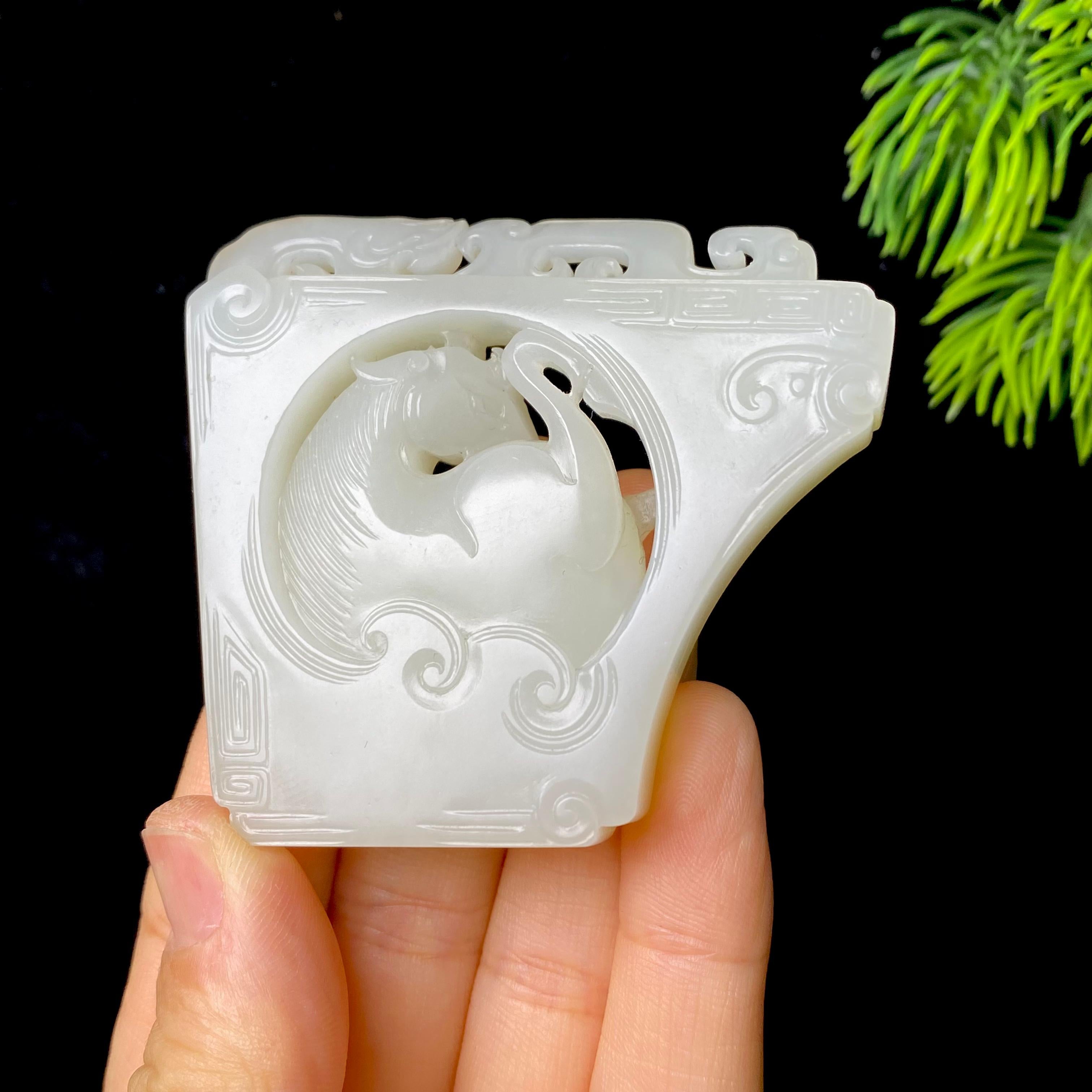 和田玉籽料马到成功（78.8g）