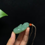 收藏级和田籽料沙枣财神挂件（38.5g）