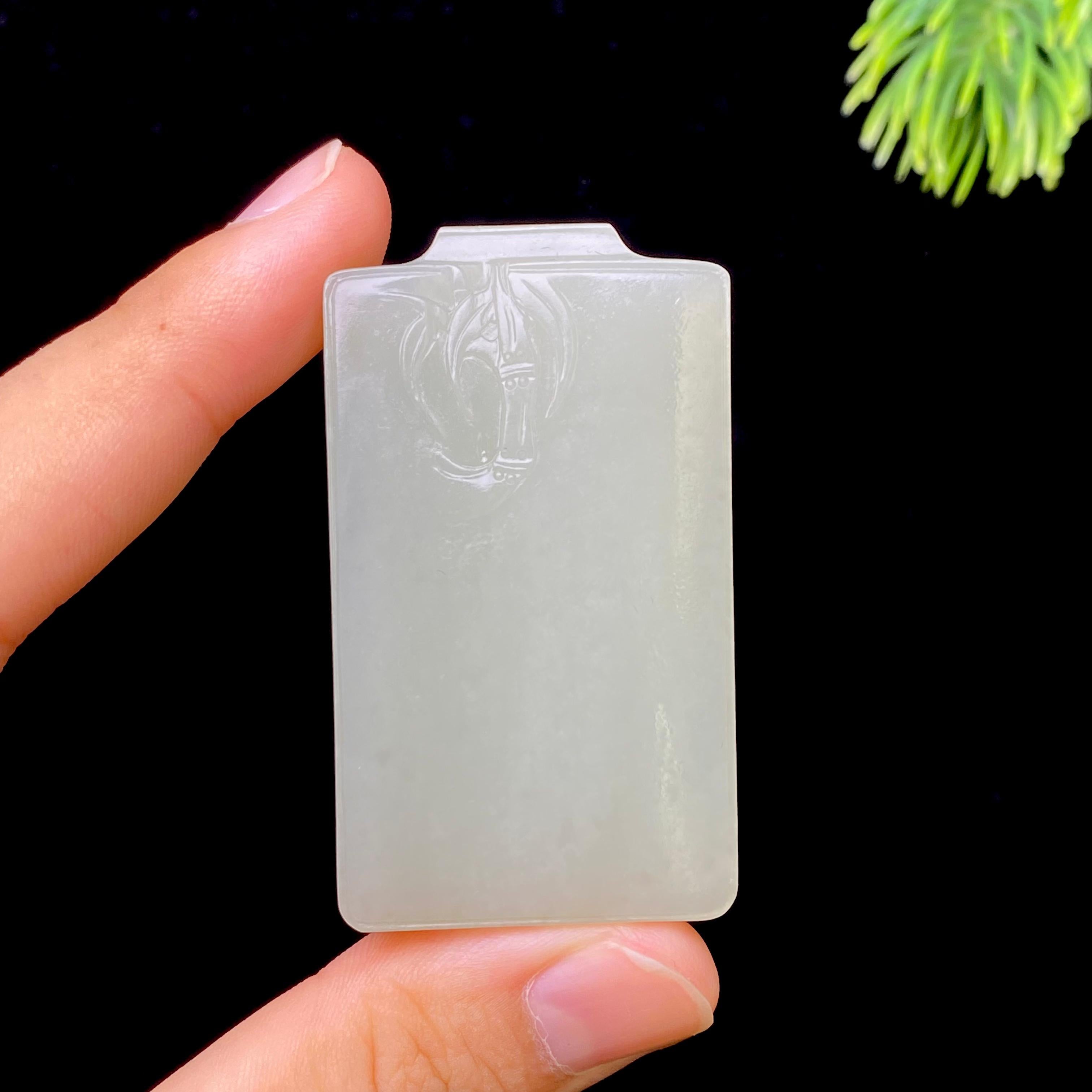 和田玉籽料无事牌（41.1g）