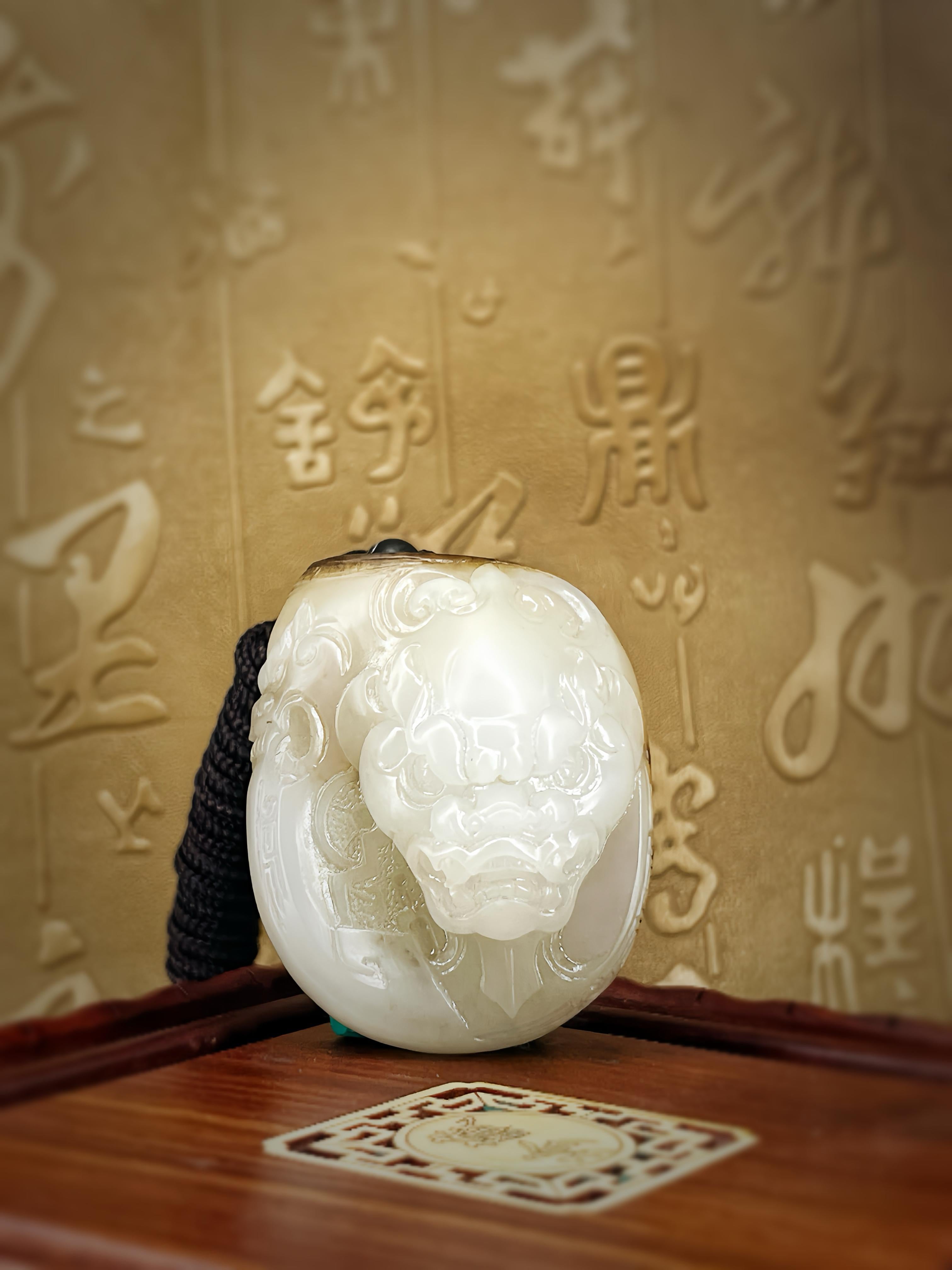 和田玉籽料龙牌（53.3g）