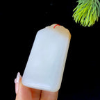 和田玉糖白平安无事牌（56.5g）