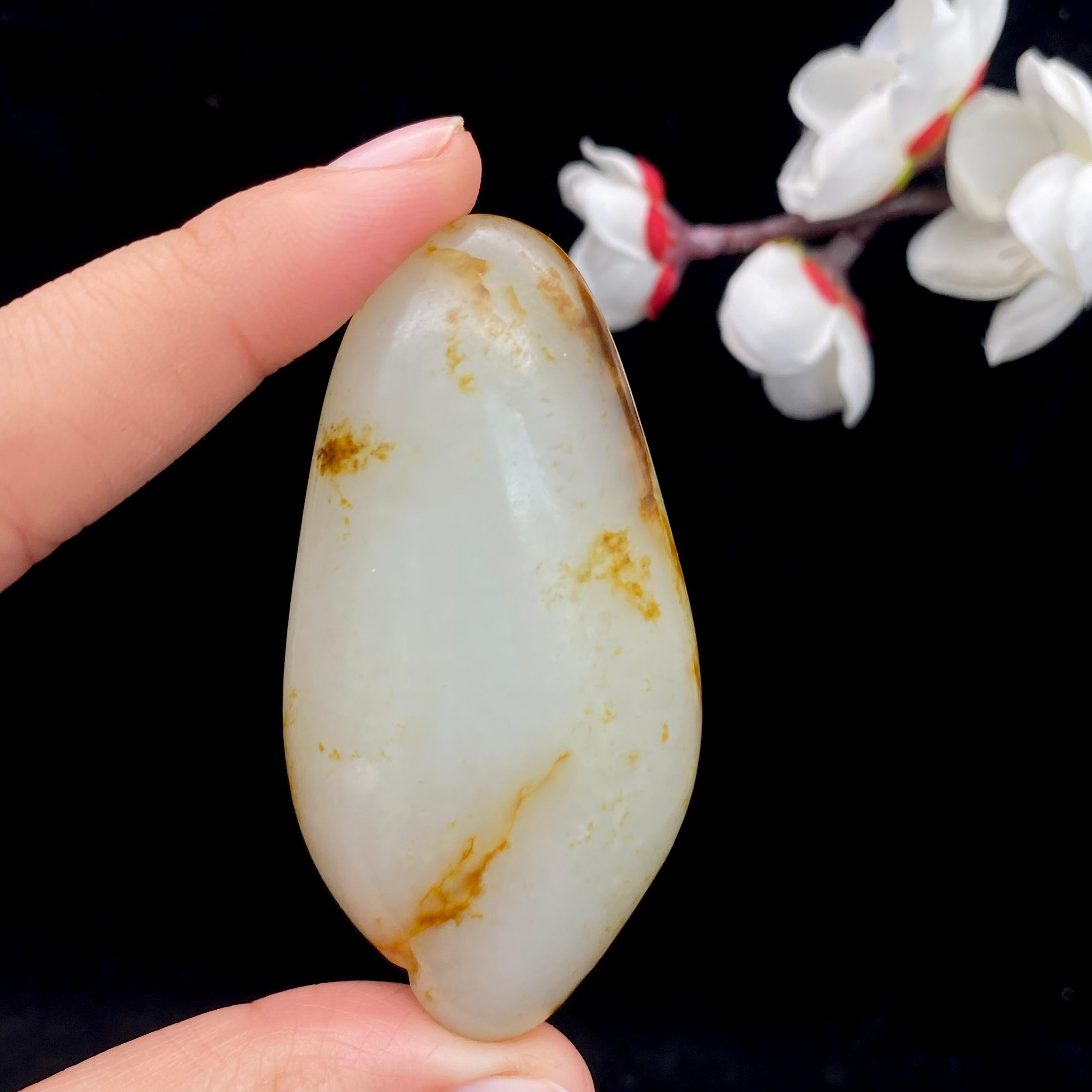 和田玉洒金皮籽料原石（59.3g）