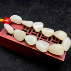和田玉洒金皮【精品手串】（52.3g）