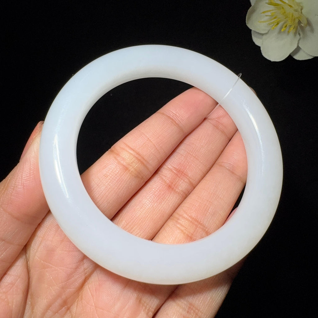 和田玉羊脂白玉手镯（60.3g）