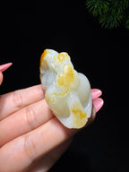 和田玉籽料马上有福（63.0g）