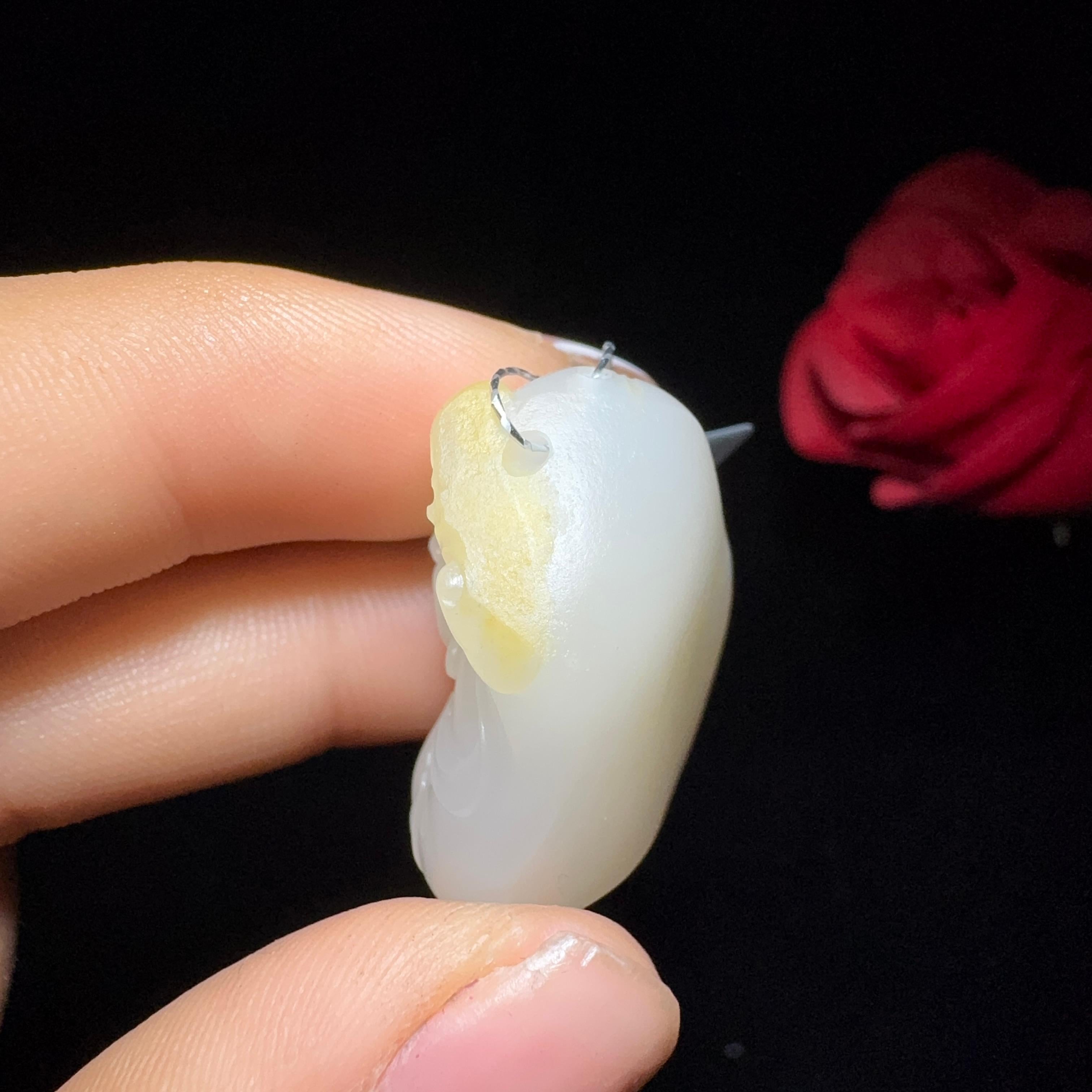 和田玉籽料佛公挂件（13.5g）