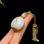 传承精品新疆且末糖白玉平安扣（22.0g）
