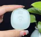 和田羊脂玉带翠平安守护无事牌（61.1g）