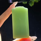 和田玉碧玉粉青无事牌（54.0g）