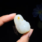 和田玉籽料挂件佛公（27.5g）