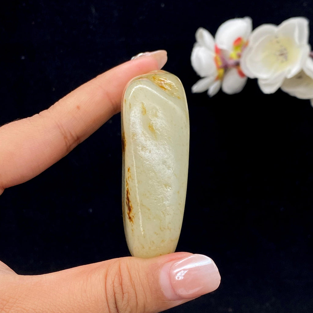 和田玉洒金皮籽料手把件（99.3g）