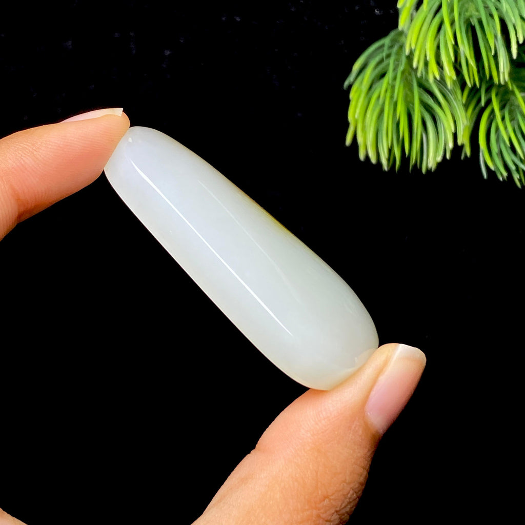 和田玉糖白无事牌（30.6g）