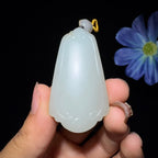 和田玉籽料平安无事牌（24.8g）