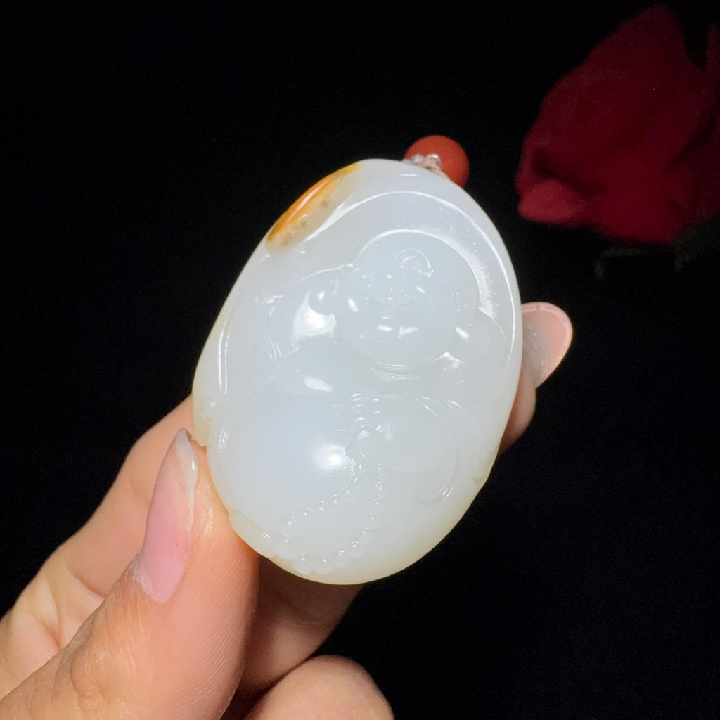 传世级和田玉籽料佛公挂件（35.5g）