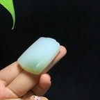 和田山料白玉带翠无事牌（40.4g）