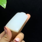 和田山料白玉无事牌挂件（45.3g）