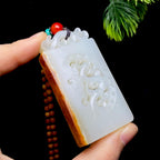 和田玉籽料龙凤呈祥（61.0g）