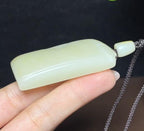 新疆和田玉籽料平安无事牌（51.2g）