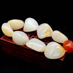 和田玉洒金皮籽料【精品手串】（103.9g）