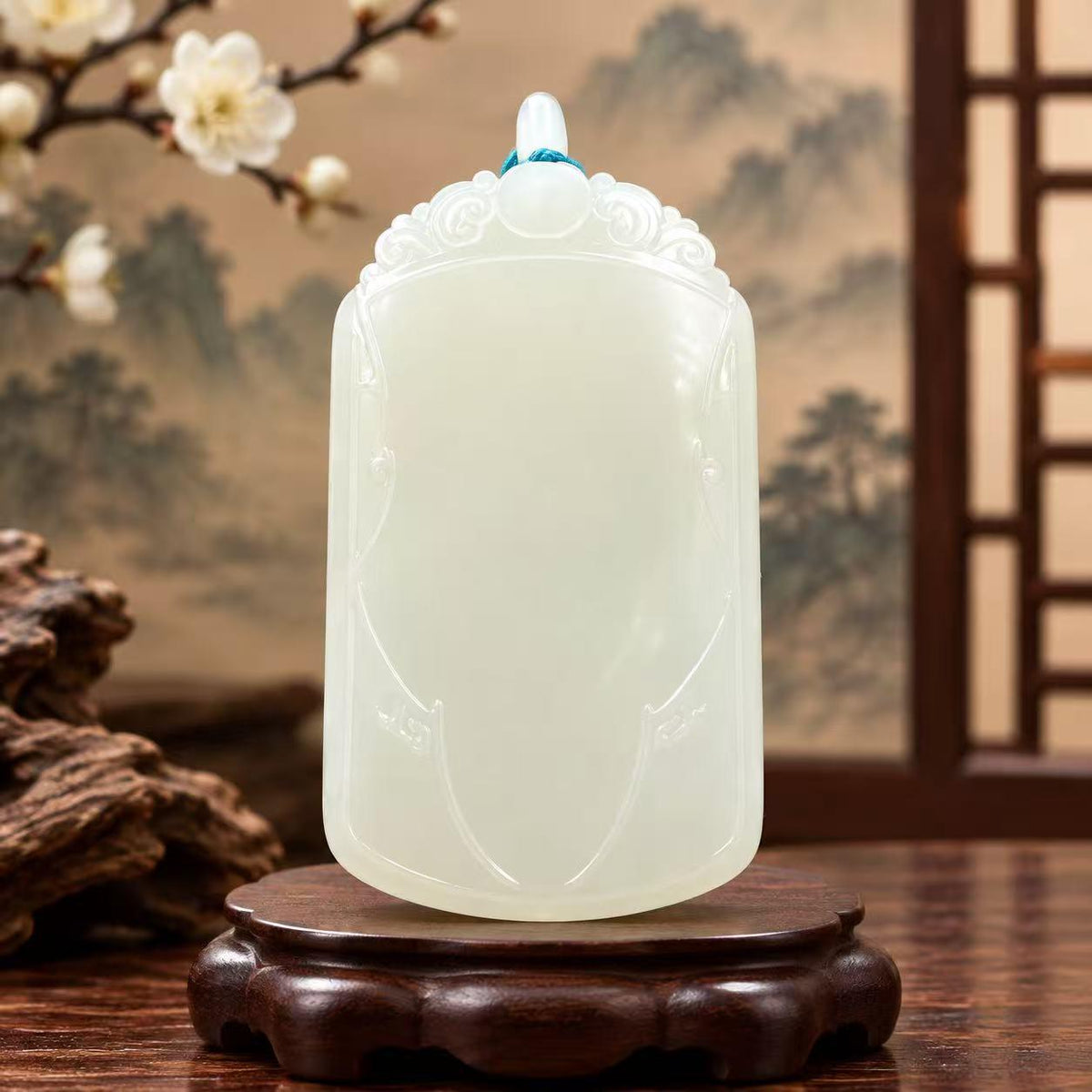 和田玉籽料无事牌（61.2g）