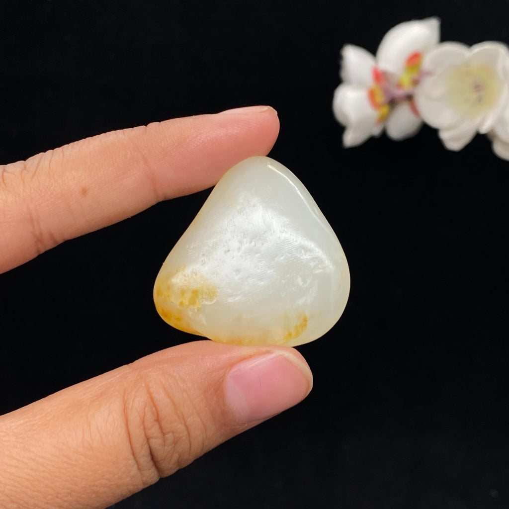 和田玉黄皮籽料挂件（20g）