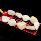 和田玉洒金皮【精品手串】（57.3g）