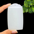 和田玉白玉无事牌（82.5g）