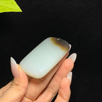 和田山料糖白玉无事牌挂件（69.3g）