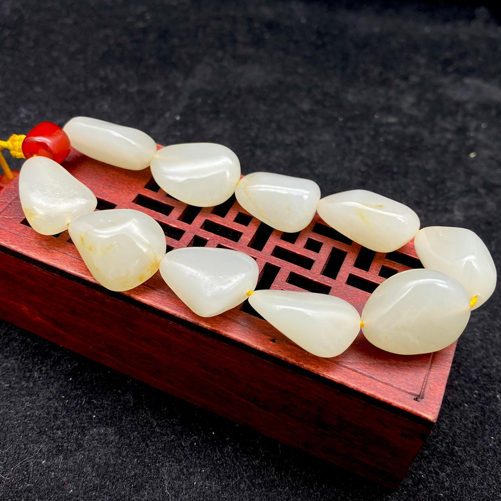 和田玉白玉【精品手串】（45g）