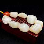 和田玉洒金皮籽料【精品手串】（103.9g）