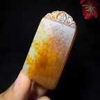和田玉籽料平安无事牌（49.5g）
