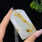 和田玉籽料无事牌（62.9g）