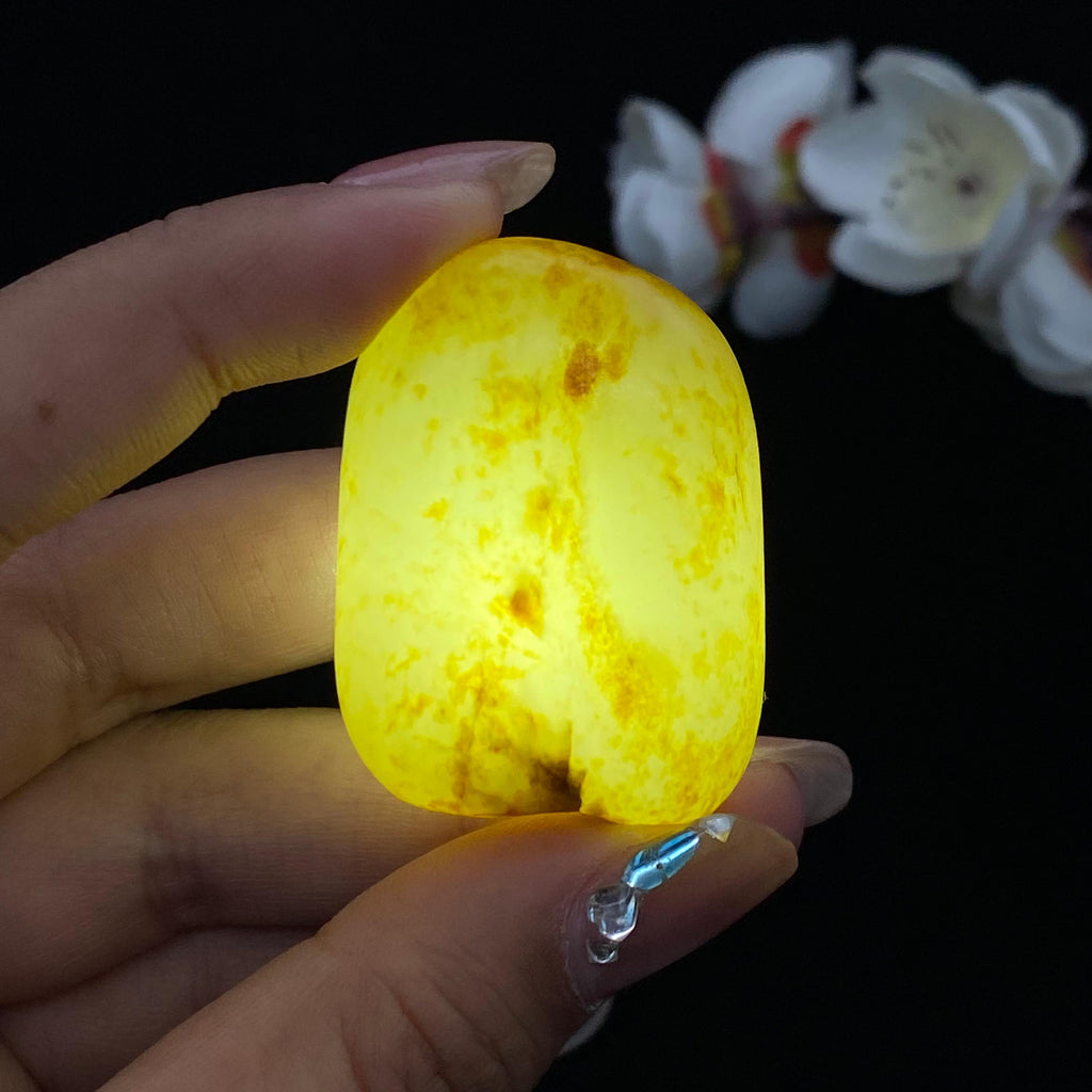 和田玉洒金皮籽料挂件（40.7g）