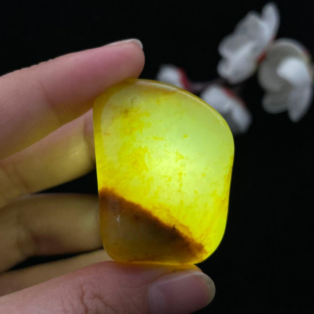 和田玉黄皮籽料挂件（36g）
