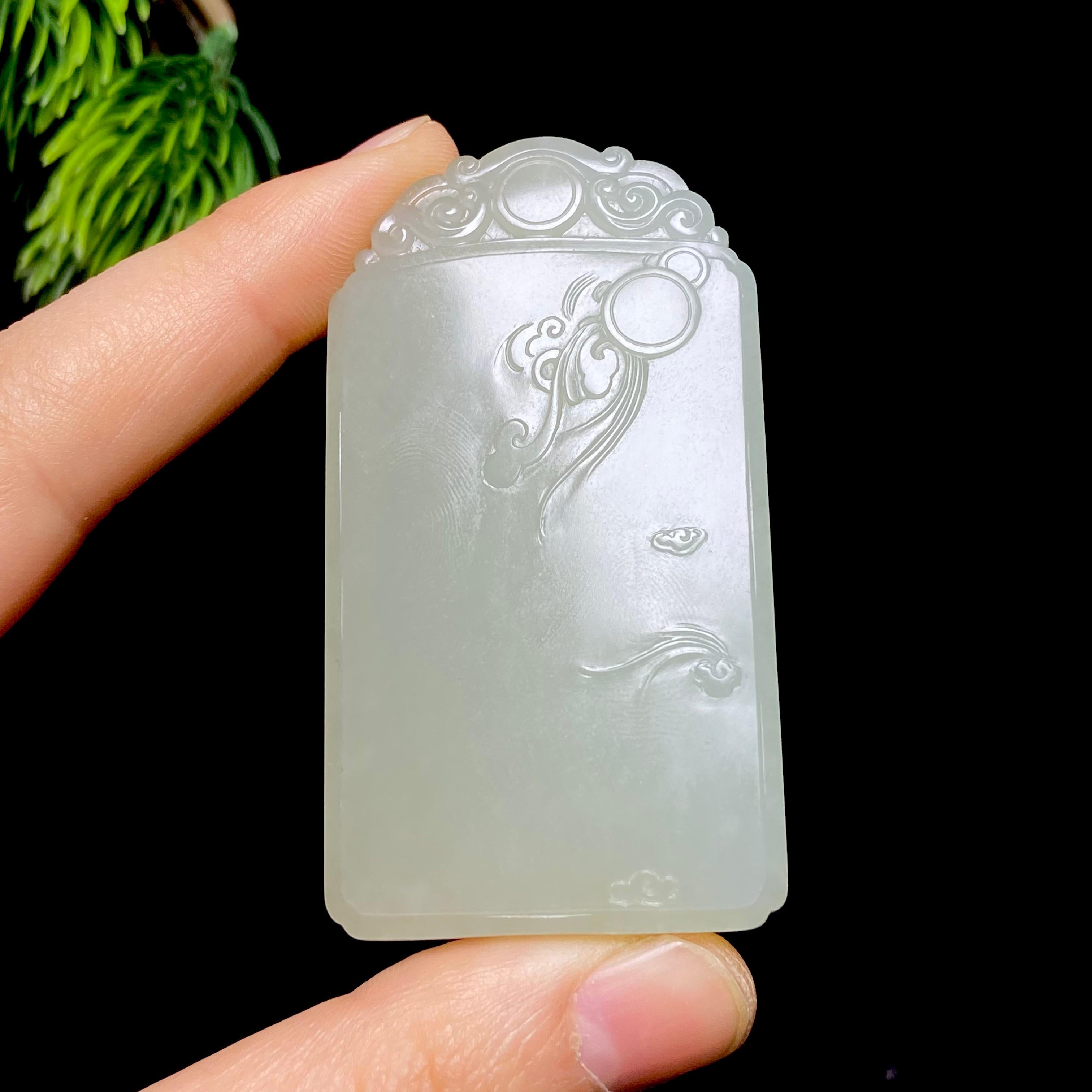 和田玉籽料无事牌（73.9g）