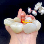 和田玉洒金皮籽料【精品手串】（106.4g）