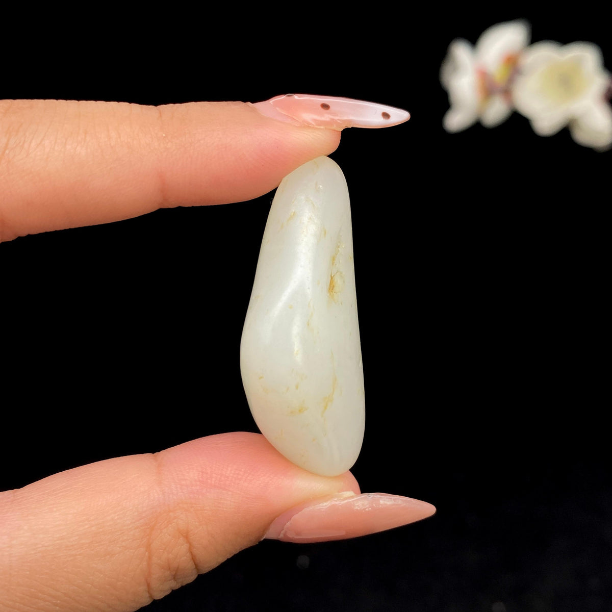 和田玉白玉籽料挂件（20.2g）