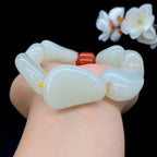 和田玉白玉籽料【精品手串】（126.3g）