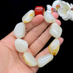 和田玉洒金皮籽料【精品手串】（90g）