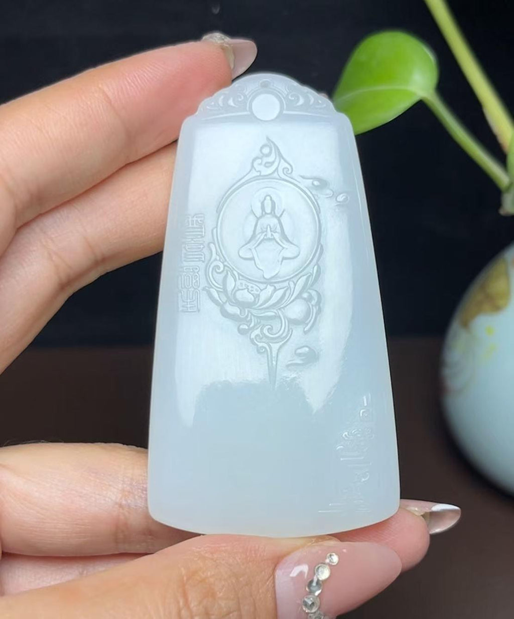 和田羊脂玉观音（56.5g）