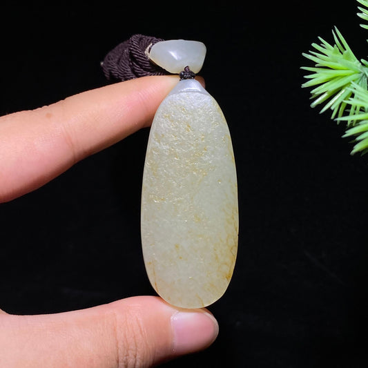 和田玉籽料无事牌（31.4g）